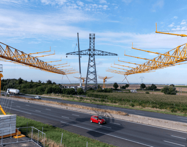 Ligne électrique entre Lille et Arras