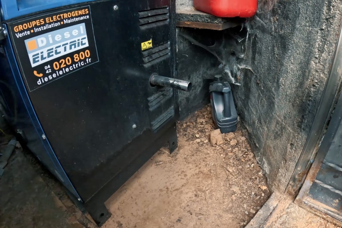 Groupe électrogène diesel utilisé en appoint au gîte autonome du Loubatas