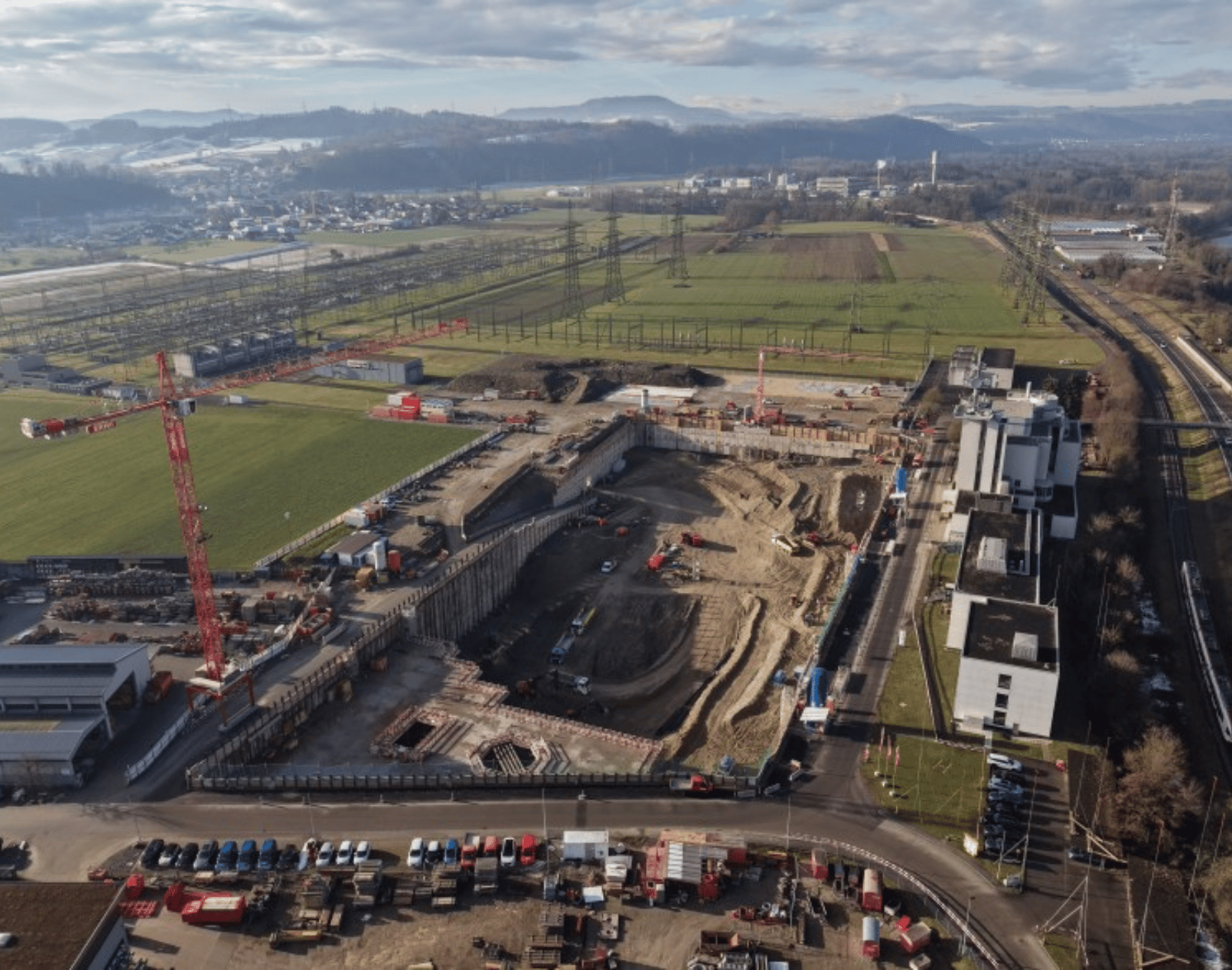 chantier construction batterie