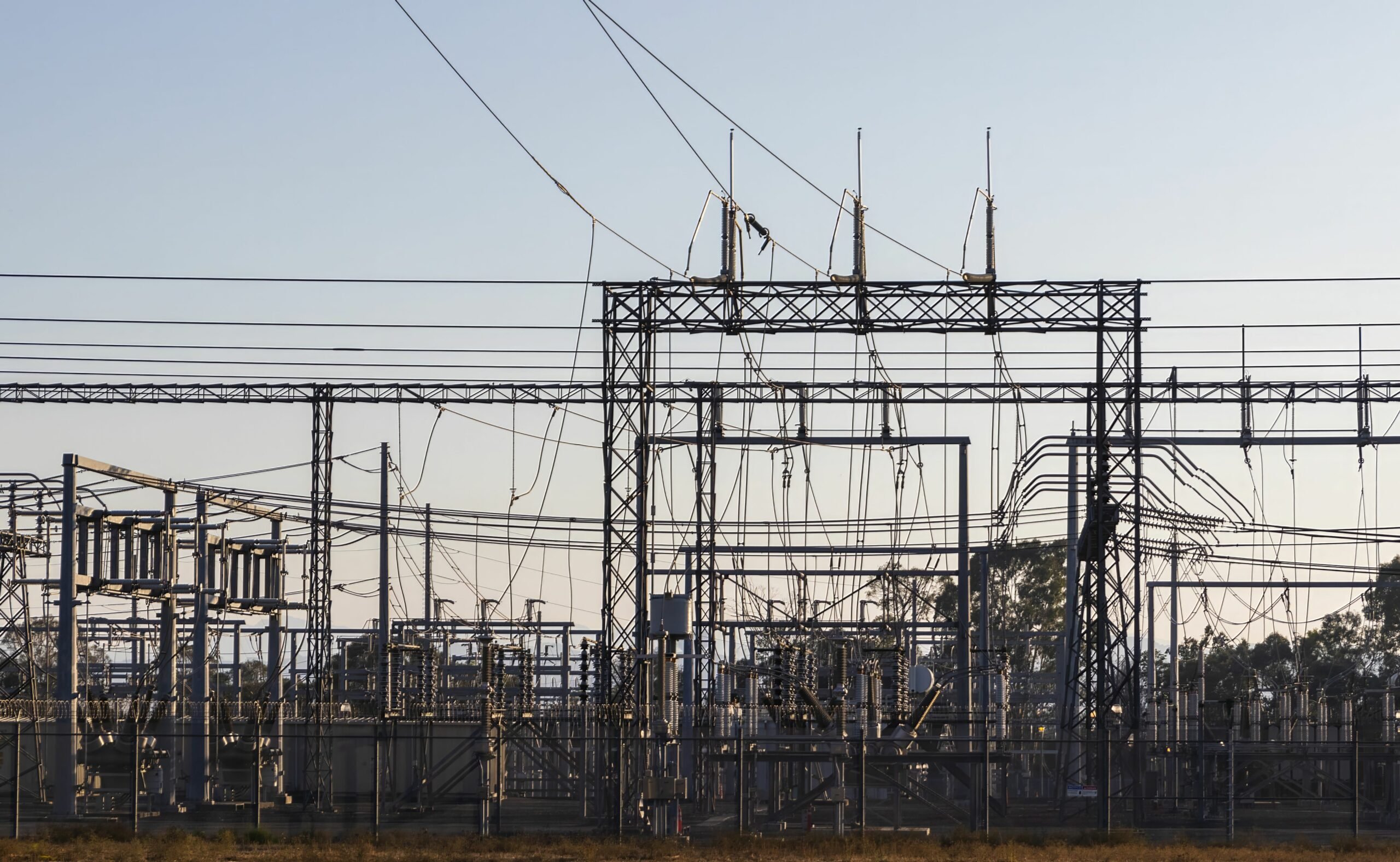 Poste électrique à très haute tension du réseau de transport
