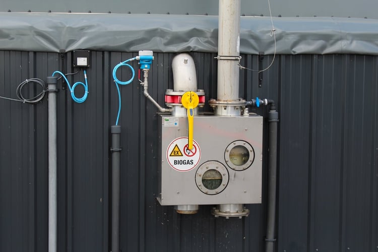 Soupape de sécurité biogaz sur le méthaniseur