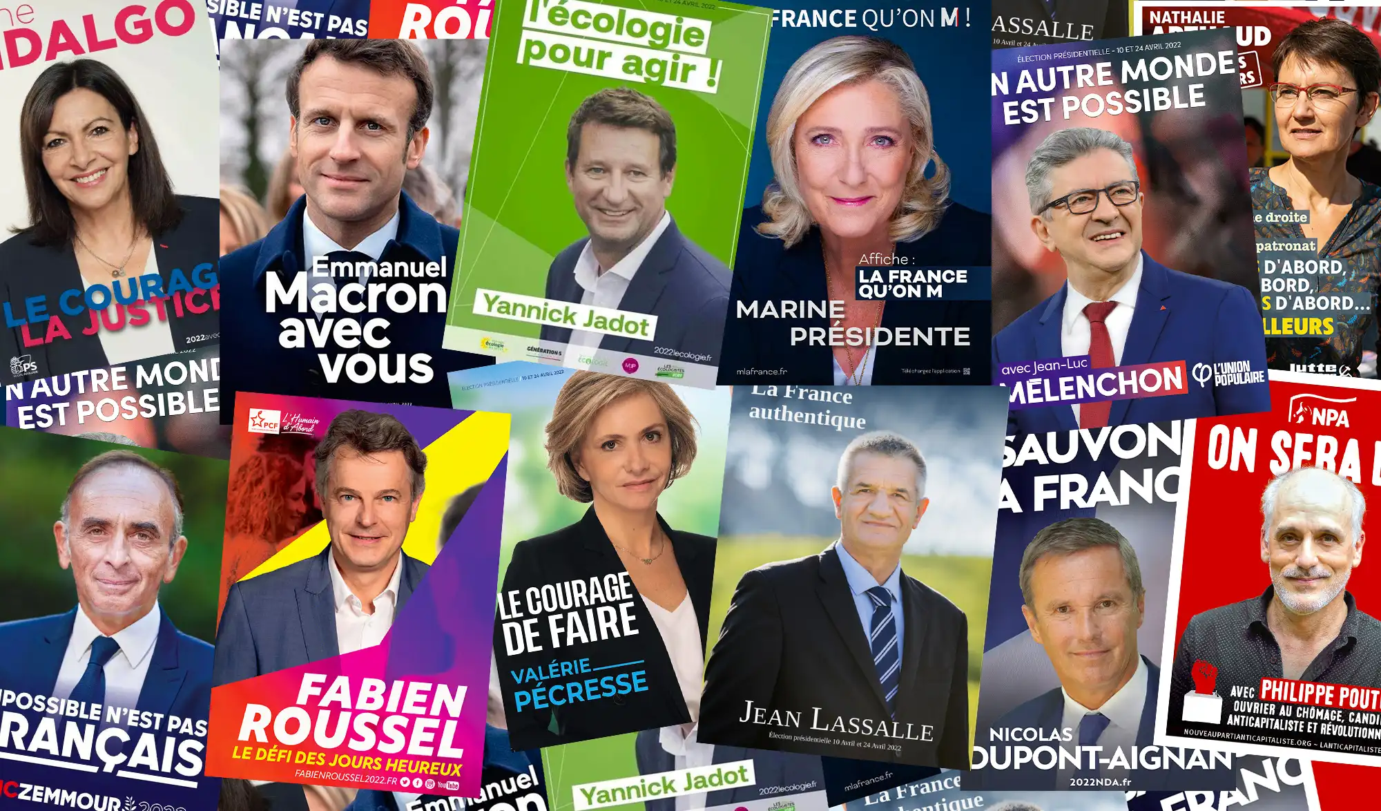 Les candidats aux élections présidentielles françaises