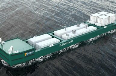 Cette barge à hydrogène pourra électrifier les navires à quai