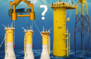 Quelles-sont les différentes fondations d’éoliennes en mer ?