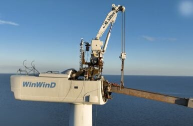 Cette innovation rend la maintenance des éoliennes en mer moins polluante