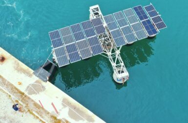 Voici la première centrale solaire flottante en mer de France
