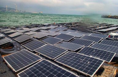 Des dizaines de panneaux solaires s’échouent sur une plage du Pacifique