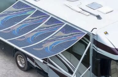 Un auvent solaire pour des camping-cars autonomes en électricité ?