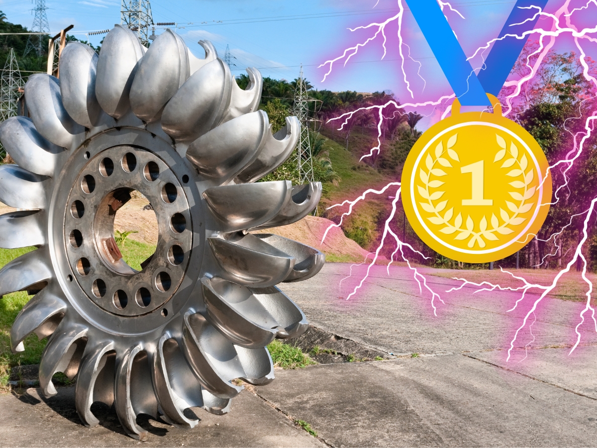 roue a aube pelton pour turbine hydraulique - Picture of