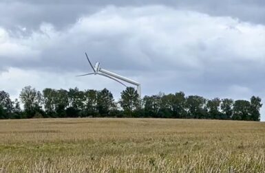Une éolienne hors de contrôle s’effondre en Allemagne