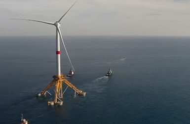 La première éolienne flottante de France prend le large