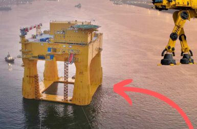 À quoi peut bien servir cette étrange station électrique en pleine mer ?