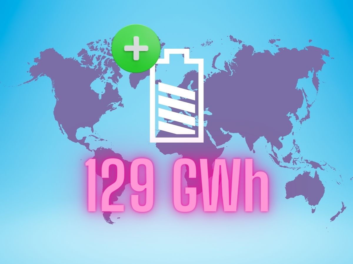 129 GWh de batteries en plus dans le monde en 2024
