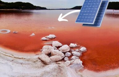 Des panneaux solaires flottants sur un lac de saumure : pourquoi c’est un sacré défi