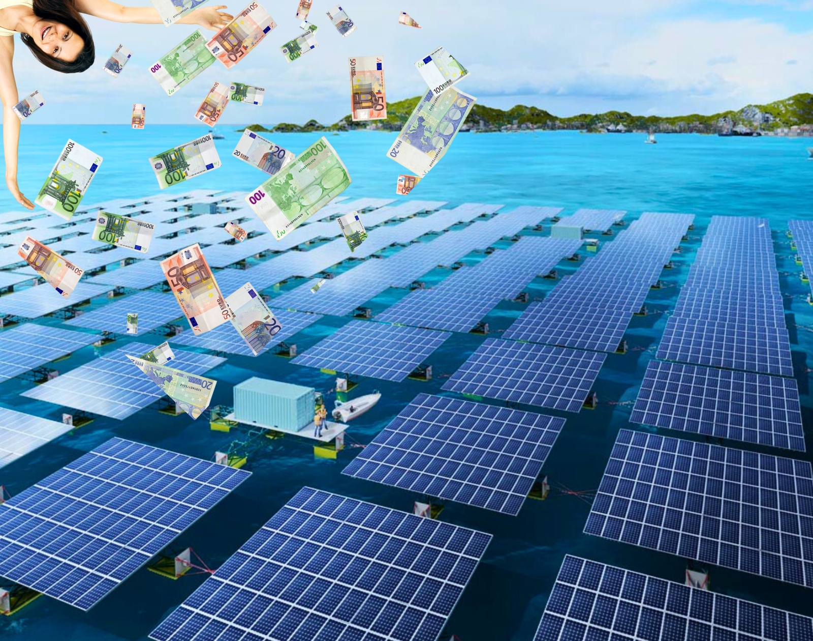 La future plus grande centrale solaire en mer de France reçoit une énorme  subvention