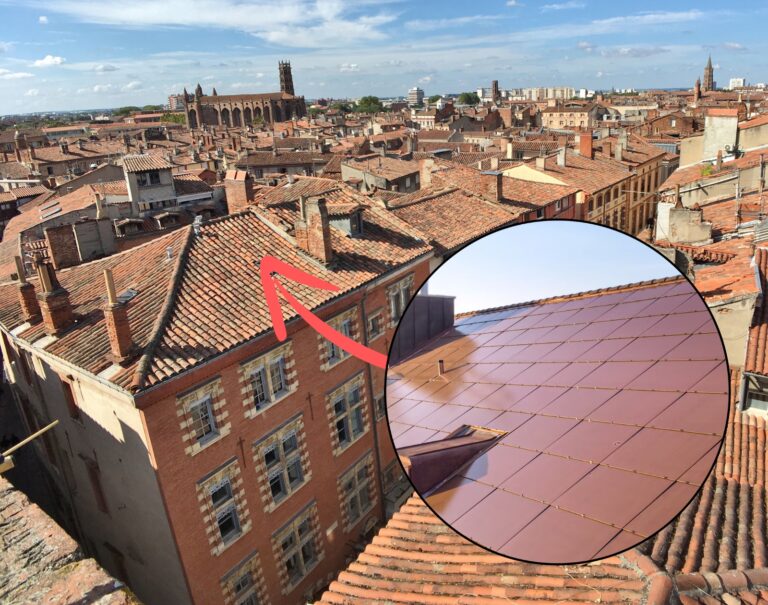 Des panneaux solaires colorés pour les toitures des centres historiques ?