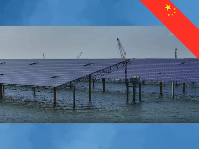 Une gigantesque ferme solaire offshore va entrer en service en Chine