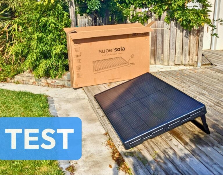 Test panneau solaire prêt à brancher Supersola 370 Wc : et la conso tombe à zéro !