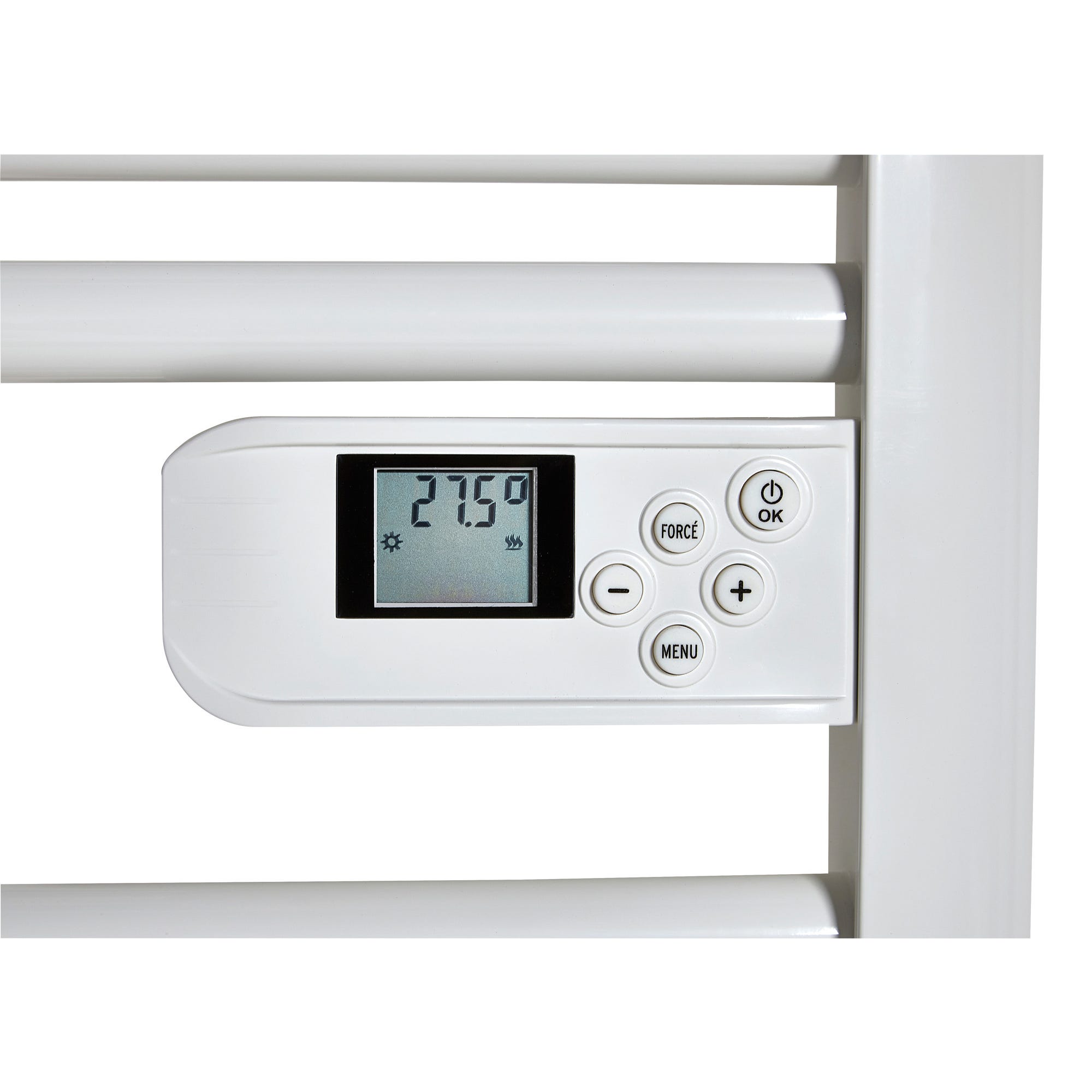 Cayenne Jupiter LCD Sèche-Serviettes 500 W – Blanc, Programmable, Éco Et Confort