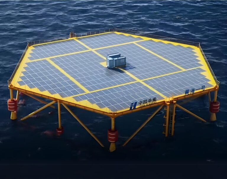 Cette centrale solaire flottante veut compléter les parcs éoliens en mer