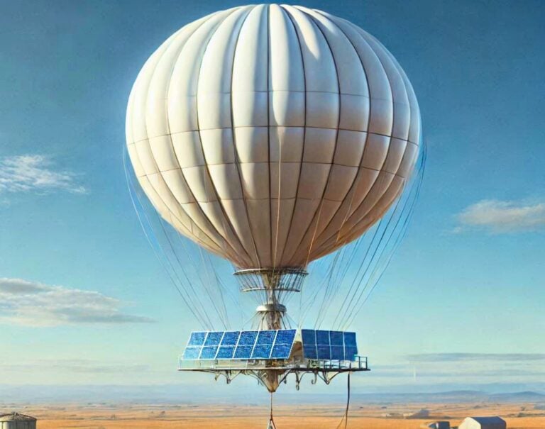 Bientôt des centrales solaires aériennes accrochées à des ballons d’hélium ?