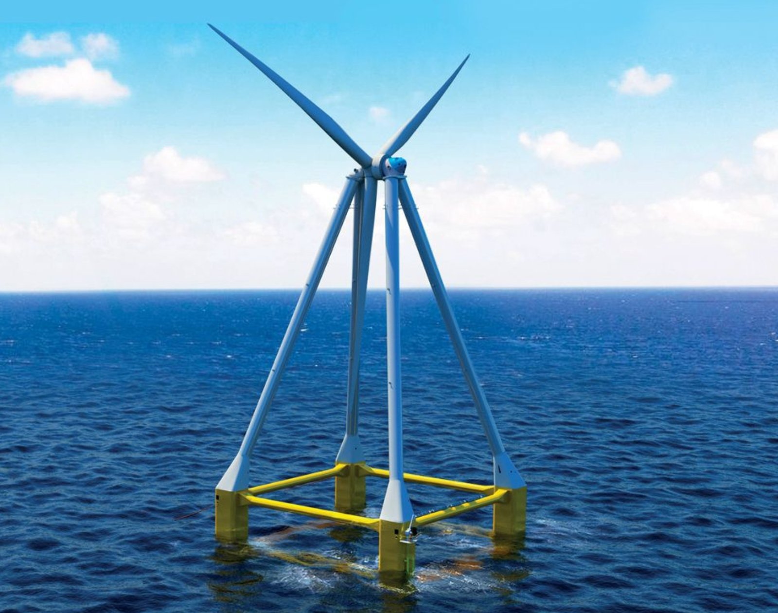 Ce prototype d’éolienne flottante de 150 mètres va être assemblé à Brest