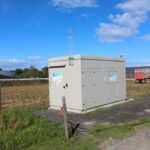 Point d'injection GRDF du biogaz avec le méthaniseur au fond