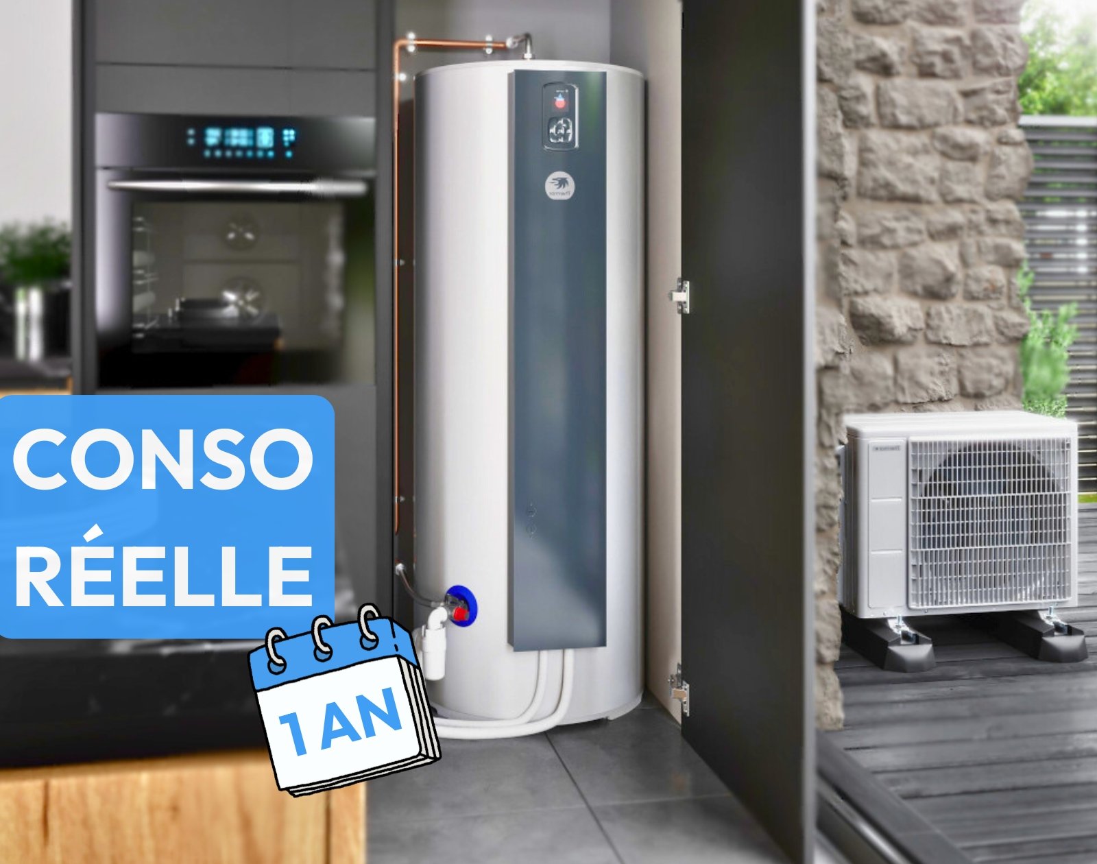Voici la consommation réelle d’un chauffe-eau thermodynamique sur un an