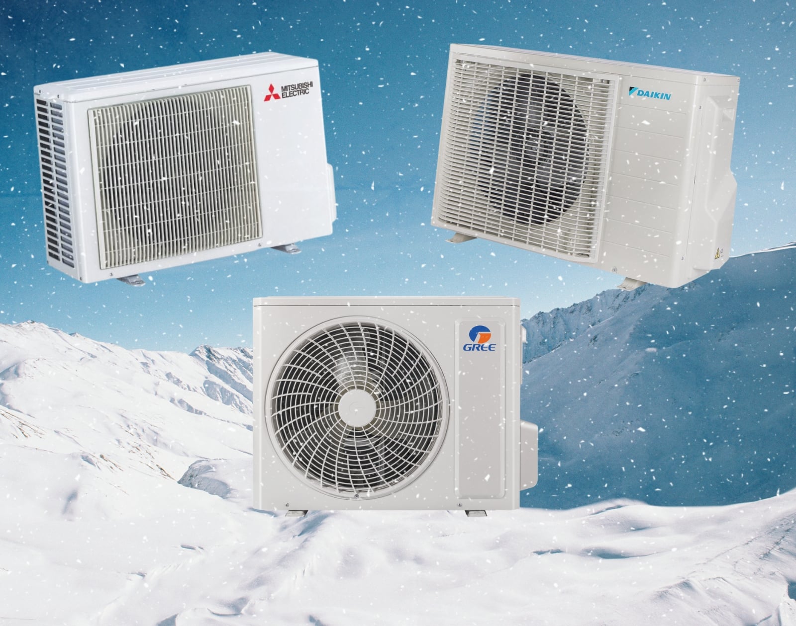 Ces 3 climatiseurs réversibles peuvent chauffer jusqu’à -25 °C à l’extérieur