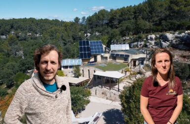 Gîte autonome du Loubatas en Provence, panneaux solaires et bâtiment hors réseau