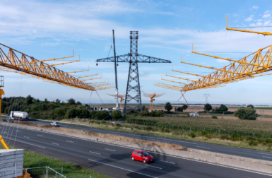 Ligne électrique entre Lille et Arras